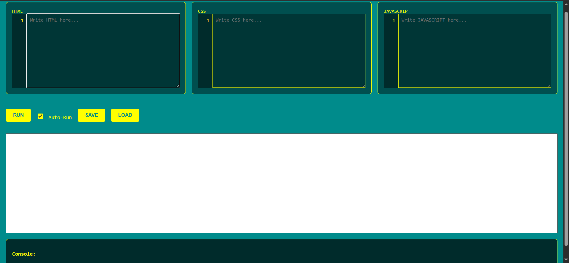 Simple Code Editor Screenshot