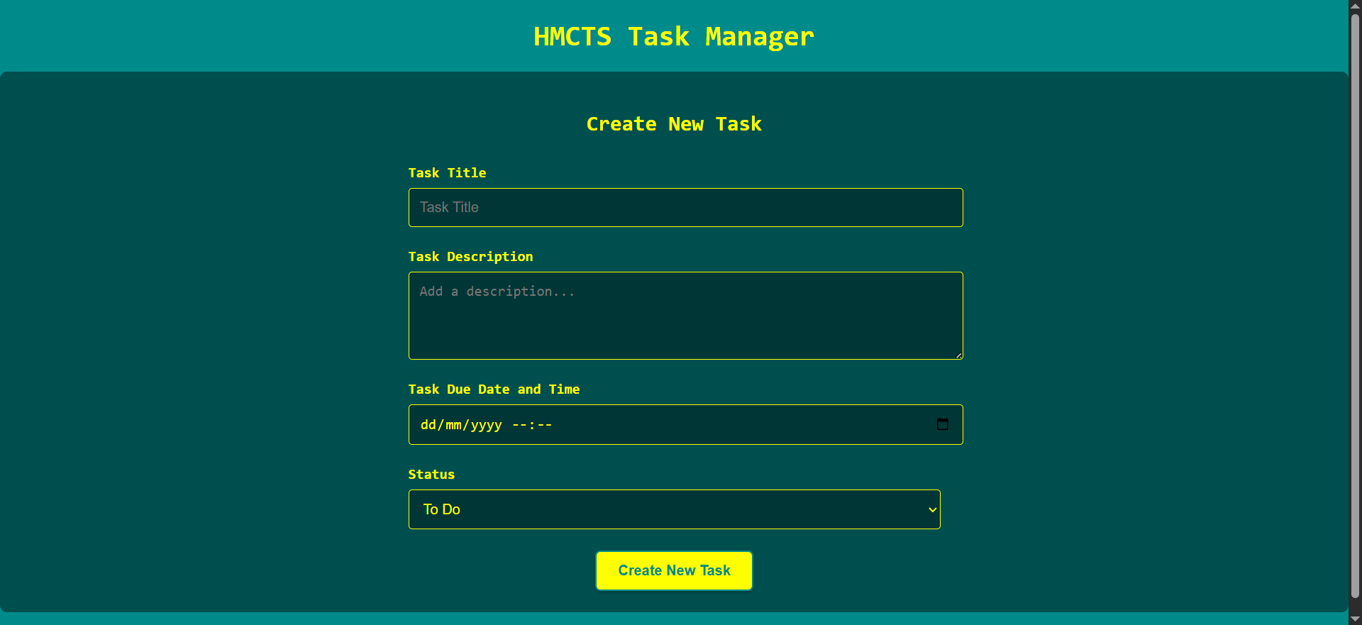 Task Manager Screenshot